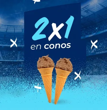 2x1 en cono doble