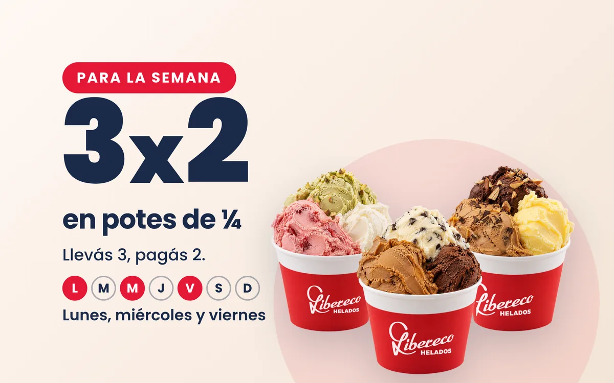 3x2 en potes de ¼