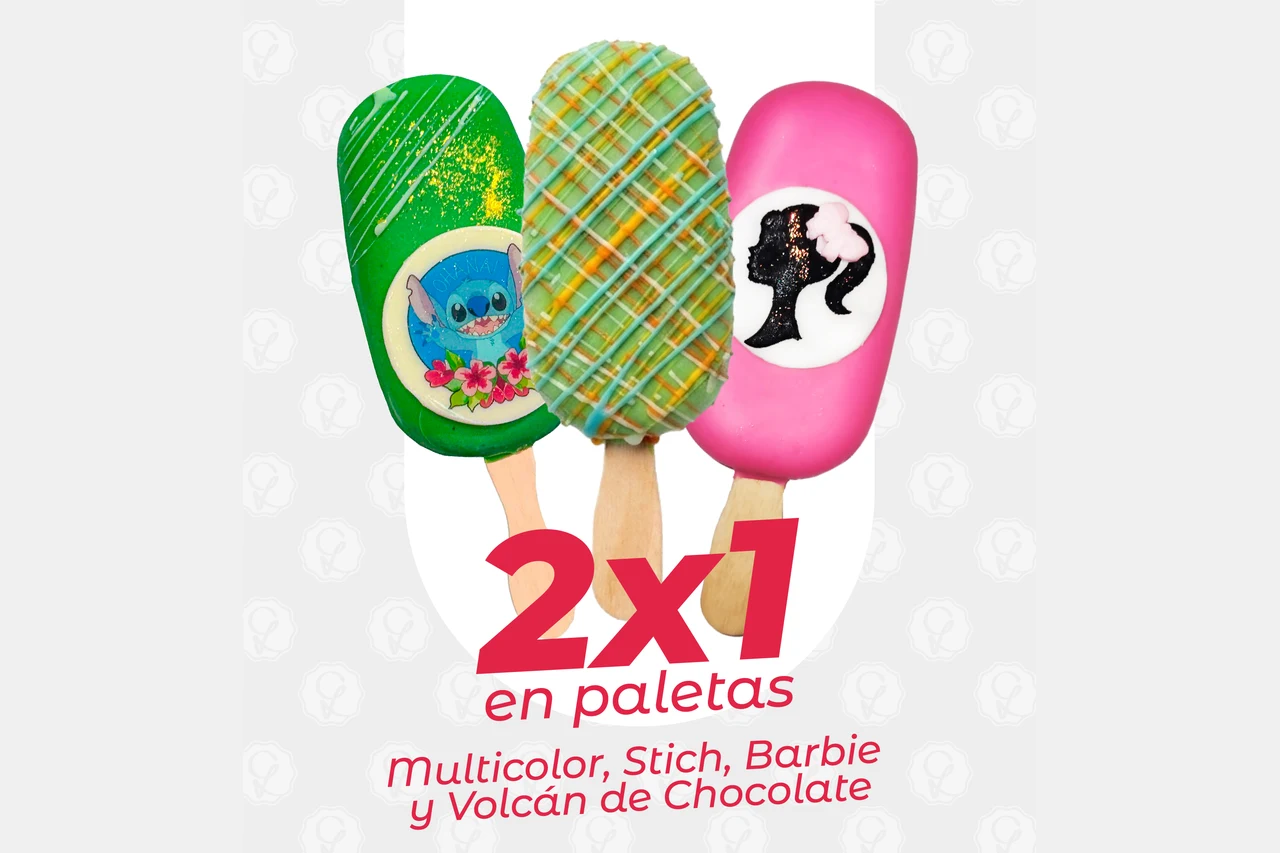 2x1 en Paletas Seleccionadas